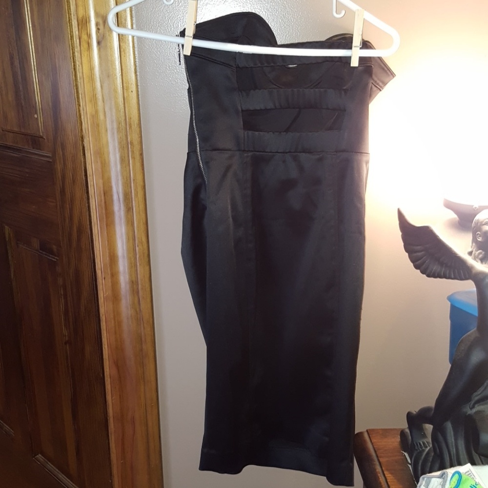 Bebe open back sweetheart strapless mini dress XS - Picture 3 of 7